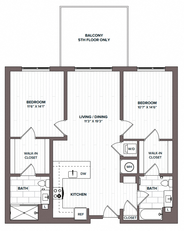 floorplan image of apartment 606